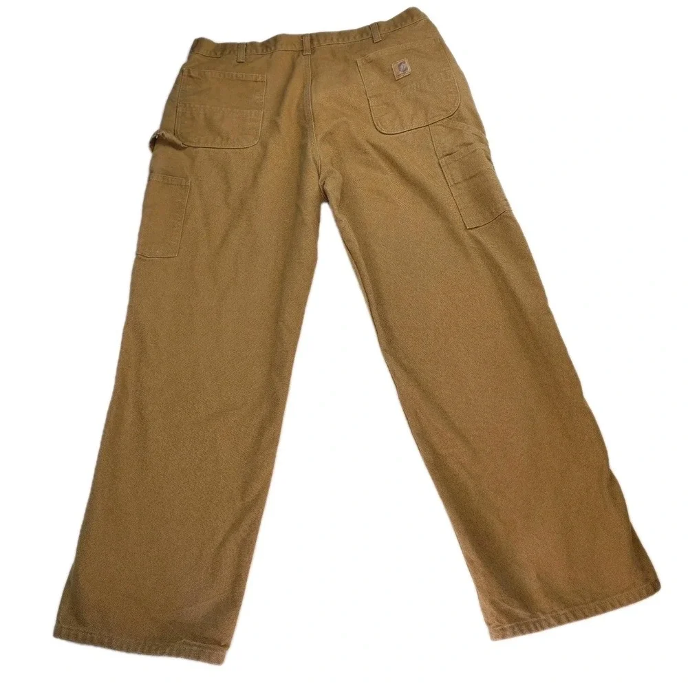 Carhartt B11-BRN Loose Fit Washed Duck Utility Work Pants Brown Mens 40x32